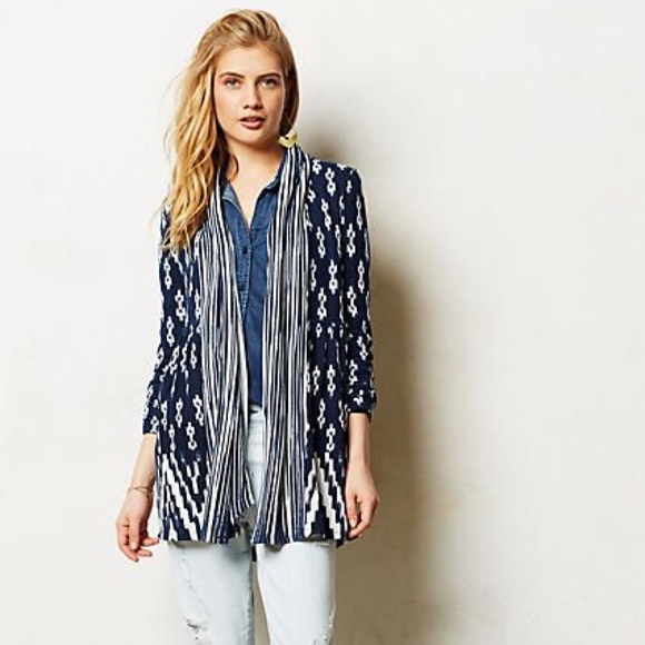 Anthropologie One September Blue Cardigan - Picture 1 of 2